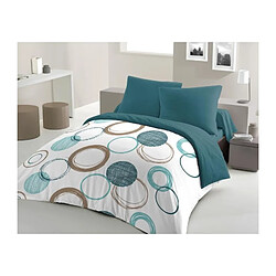 Home Linge Passion Home_linge_passion parure de lit microfibre Audace - Bleu canard