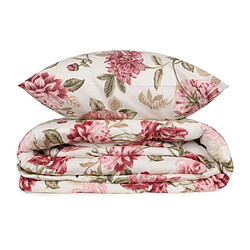Avis Parure de lit adulte 3 pièces en polycoton - Rose