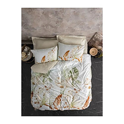 Ss Marque Parure de lit satin coton - Beige