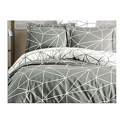 Parure de lit coton renforcé 3 pièces - Gris