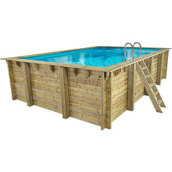 Habitat Et Jardin Piscine bois rectangle Panama 130 - 6.20 x 4.10 x 1.31 m