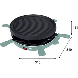 Avis Appareil à raclette 6 personnes 800w - 8948 - LITTLE BALANCE