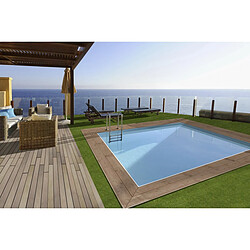 Habitat Et Jardin Piscine bois rectangle Maldives - 3.20 x 3.20 x 1.24 m