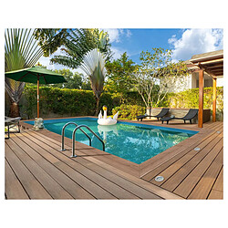 Habitat Et Jardin Piscine bois rectangle Panama 130 - 6.20 x 4.10 x 1.31 m