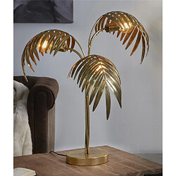 Alexandra House Living Lampe de table à motifs de feuilles, 74 cm, diamètre 65 cm x 74 cm