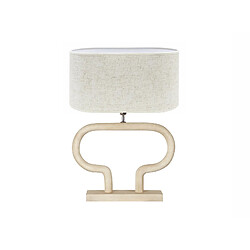 Alexandra House Living Lampe de table Demeter en bois naturel. 40 cm. 55 x 25 x 40 cm