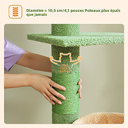 Pawz road Arbre à chat cactus du sol au plafond - 205-255 cm - Vert pas cher