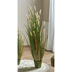 Alexandra House Living Queue-de-renard jaune 120 cm. 120 cm