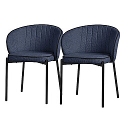 ML-Design Lot de 2 chaises de salle à manger Chaise rembourrée Chaise de cuisine Chaise de