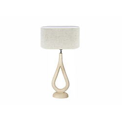 Alexandra House Living Lampe de table Cronos en bois naturel. 65 cm. 40 x 20 x 65 cm