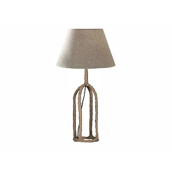 Alexandra House Living Lampe de table Asim Brown en papier mâché, 72 cm. 40D x 72 cm