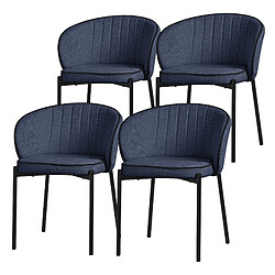 ML-Design Lot de 4 chaises de salle à manger Chaise rembourrée Chaise de cuisine Chaise de