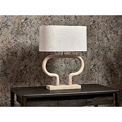 Alexandra House Living Lampe de table Demeter en bois naturel. 40 cm. 55 x 25 x 40 cm