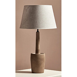 Alexandra House Living Lampe de table Apollo, bois naturel couleur caramel, 70 cm, diamètre 45 cm x hauteur 70 cm