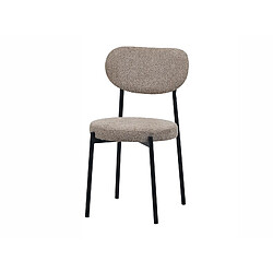 Alexandra House Living Chaise Maui en tissu éponge doux taupe 45 x 45 x 85 cm