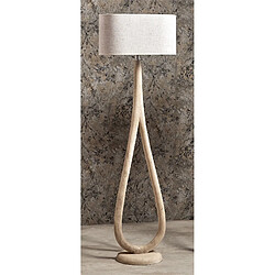 Alexandra House Living Lampadaire Cronos en bois naturel 160 cm 60 x 30 x 160 cm