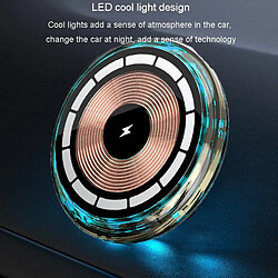 Chargeur Magsafe Voiture Sans Fil Aimanté Lumière Bleue Design Élégant YONIS