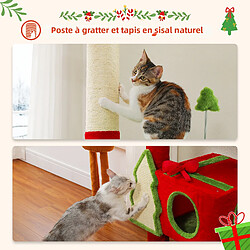 Pawz road Arbre à chat de Noël - 231-274 cm - Rouge pas cher