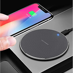 Chargeur Sans Fil Universel 10W Aluminium Pour iPhone Et Android Charge Rapide YONIS