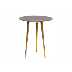 Alexandra House Living Table auxiliaire verte avec 3P. Or 40Dx50 cm. 40Dx50 cm