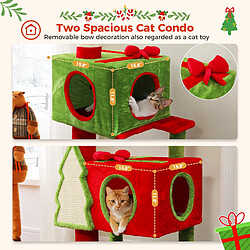 PAWZ Road Arbre à Chat de Noël du Sol au Plafond 231-274 cm pas cher