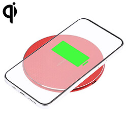 Chargeur Sans Fil 10W Design Élégant Rouge Compatible Tous Téléphones QI Rouge YONIS 