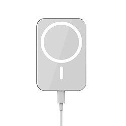 Chargeur Magsafe Sans Fil 15W Pour Voiture Support Magnétique Ventilation Blanc YONIS