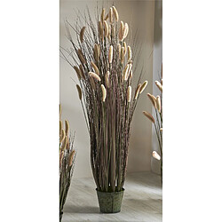 Alexandra House Living Herbe queue-de-renard, tons rougeâtres, 145 cm.