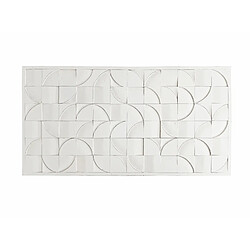 Alexandra House Living Tête de lit/panneau sculpté à différentes profondeurs, blanc, 160 x 80 cm et 160 x 80 x 4 cm