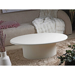 Alexandra House Living Table basse Zuberi laquée blanche 100 x 60 x 32 cm