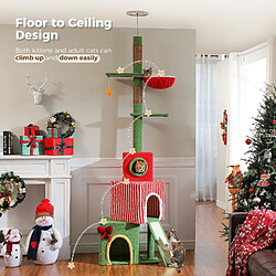 Avis PAWZ Road Arbre à Chat de Noël du Sol au Plafond 221-276 cm