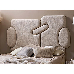 Alexandra House Living Tête de lit contemporaine, tissu éponge beige doux, 185 cm. 185 x 15 x 100 cm