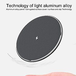 Acheter Chargeur Sans Fil 10W Aluminium Antidérapant Refroidissement Intelligent YONIS