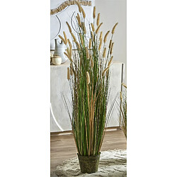 Alexandra House Living Queue-de-renard jaune 145 cm. 145 cm