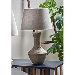 Alexandra House Living Lampe de table Abasi en papier mâché brun, 68 cm. 40 cm de diamètre x 68 cm de hauteur.