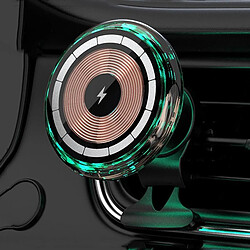 Chargeur Magsafe Voiture Sans Fil Aimanté Lumière Bleue Design Élégant YONIS