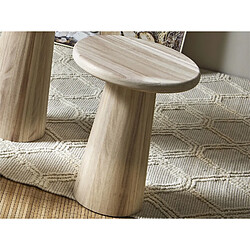 Alexandra House Living Table basse ronde, bois naturel, 50 cm de diamètre x 40 cm de hauteur
