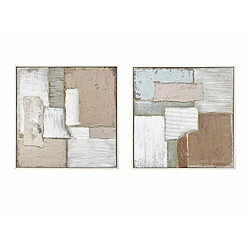 Alexandra House Living Différence de texture absolue 52 x 52 cm S/2 52 x 4 x 52 cm