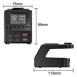 Chargeur Sans Fil 9-en-1 Station De Charge Multifonction 240W Avec Réveil YONIS pas cher