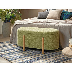 Alexandra House Living Porte-chaussures Maskini en tissu éponge long, vert, 90 x 45 x 43 cm