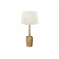 Alexandra House Living Lampe de table Apollo, bois naturel couleur caramel, 70 cm, diamètre 45 cm x hauteur 70 cm