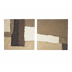 Alexandra House Living Différence de texture absolue 40 x 40 cm S/2 40 x 3 x 40 cm