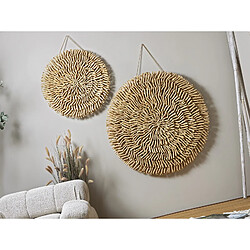 Avis Alexandra House Living Panneaux circulaires à motifs de branches de mûrier, 80 cm de diamètre. 80 cm x 8 cm
