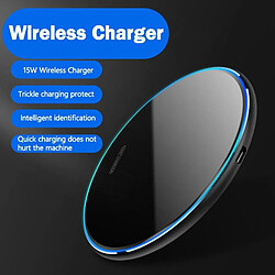 Acheter Chargeur Sans Fil 15W En Miroir Acrylique Avec Détection Intelligente De Téléphone Argent YONIS