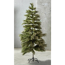 Alexandra House Living Sapin de Noël vert pampa 150 cm. 70 x 150 cm