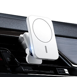 Avis Chargeur Magsafe Sans Fil 15W Avec Indicateur LED Pour Voiture 360° Ajustable Blanc YONIS