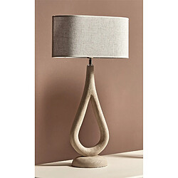 Alexandra House Living Lampe de table Cronos en bois naturel. 65 cm. 40 x 20 x 65 cm