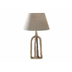 Alexandra House Living Lampe de table Asim Brown en papier mâché, 60 cm. 35D x 60 cm