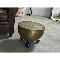 Alexandra House Living Table auxiliaire Or vieilli 50D cm. 50D x 36 cm