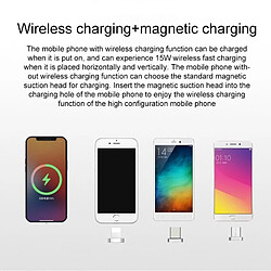 Acheter Chargeur Sans Fil 15W Avec Support Téléphone Magnétique Compact Et Pratique Blanc YONIS